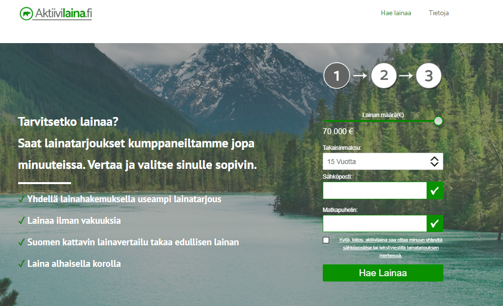 Aktiivilaina lainaa